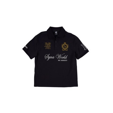 Syna World Logo Black Polo Shi