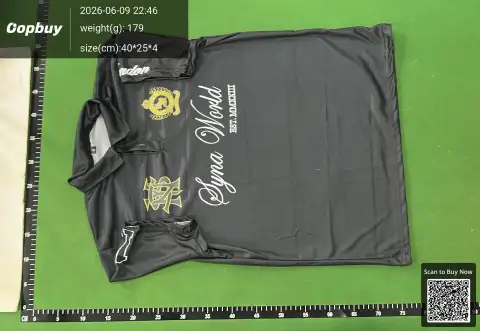 Syna World Logo Black Polo Shirt -3