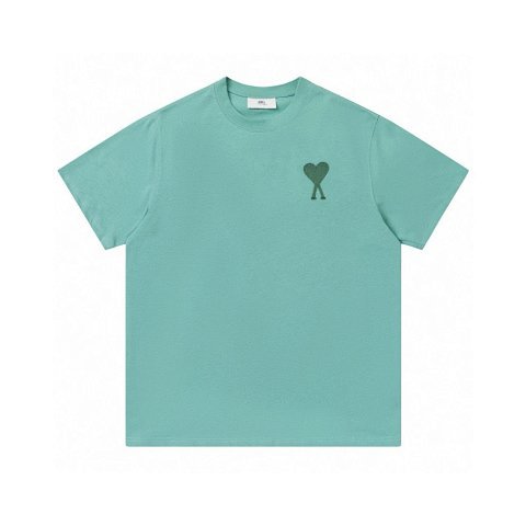 Ami Heart Logo Green T-Shirt