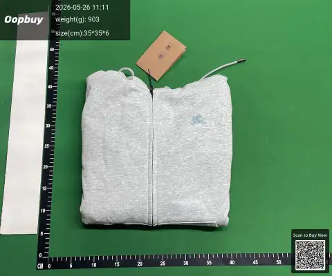 Burberry Logo Black Pullover Hoodie -5