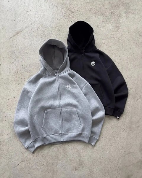 Minimal Logo Pullover Hoodie C