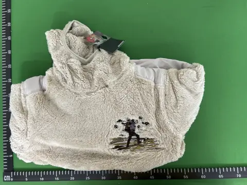 Embroidered Sherpa Fleece Hoodie -3