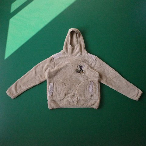Embroidered Sherpa Fleece Hood