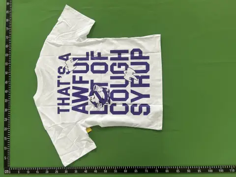 Cough Syrup Graphic White T-Shirt -6