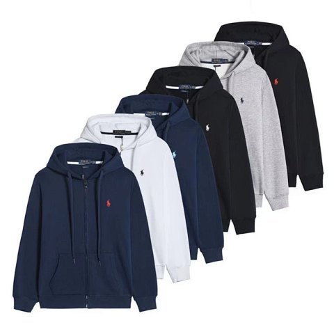 Ralph Lauren Solid Color Zip H