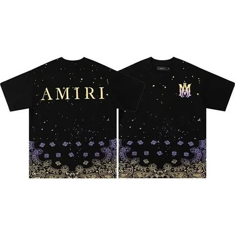 Amiri Bandana Graphic Black T-