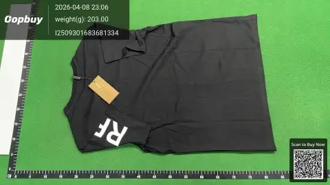 Burberry Check Sleeve Logo White T-Shirt -4