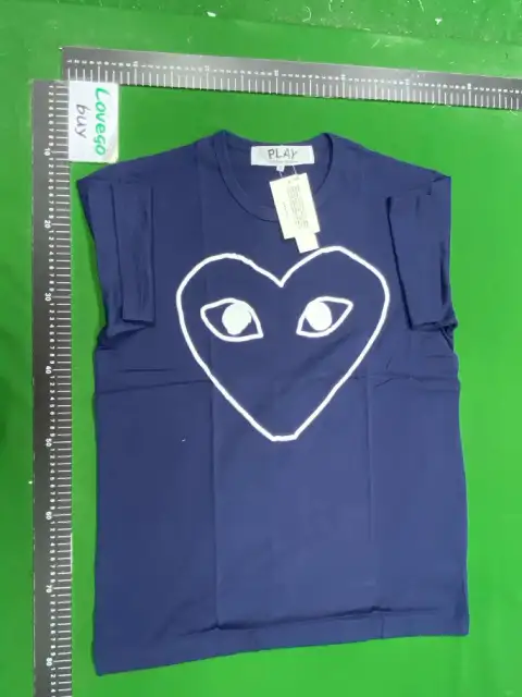 Comme des Garcons Red Heart White T-Shirt -4