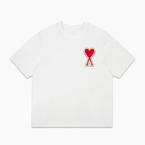 Ami Heart Logo White T-Shirt