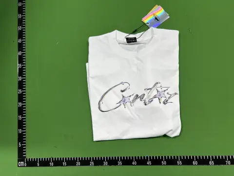 Pink Heart Graphic White T-Shirt -5