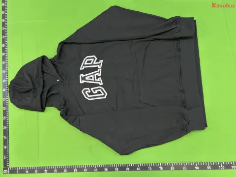 Gap Logo Gray Fleece Hoodie -3