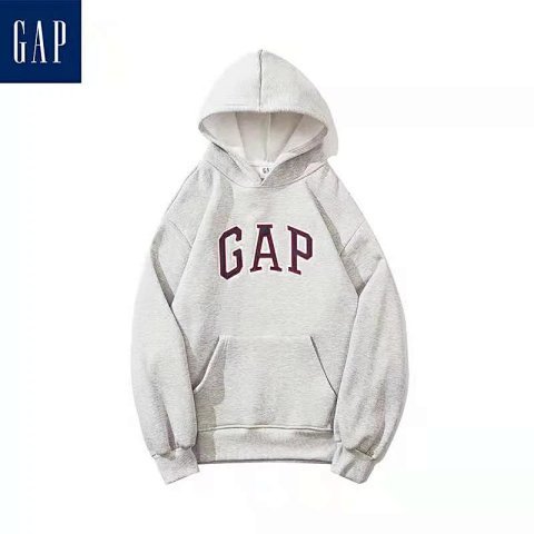 Gap Logo Gray Fleece Hoodie