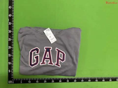 Gap Logo Gray Fleece Hoodie -5