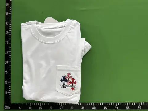 Chrome Hearts Multicolor Cross White Long Sleeve T-Shirt -2