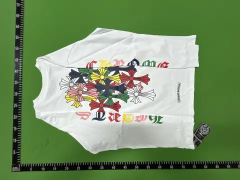 Chrome Hearts Multicolor Cross White Long Sleeve T-Shirt -3