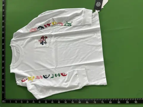 Chrome Hearts Multicolor Cross White Long Sleeve T-Shirt -4