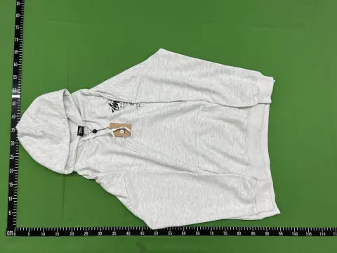 Stussy Logo Cream Pullover Hoodie -4