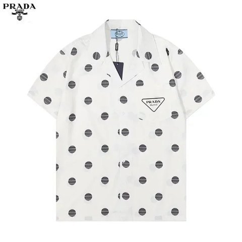 Prada Polka Dot White Short Sl