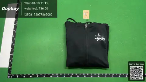 Stussy White Zip Hoodie -2