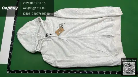 Stussy White Zip Hoodie -4