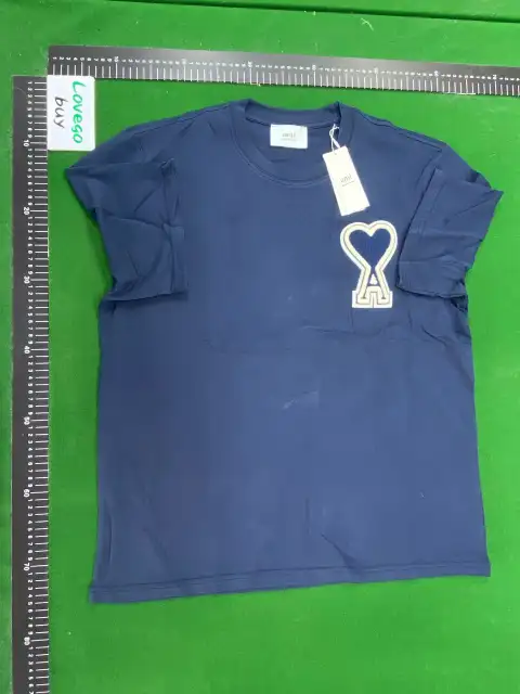 Ami Heart Outline White T-Shirt -2