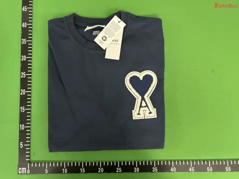 Ami Heart Outline White T-Shirt -4