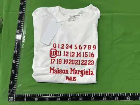 Maison Margiela Number Logo White T-Shirt -5