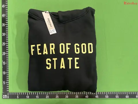 Fear of God State Black Hoodie -3