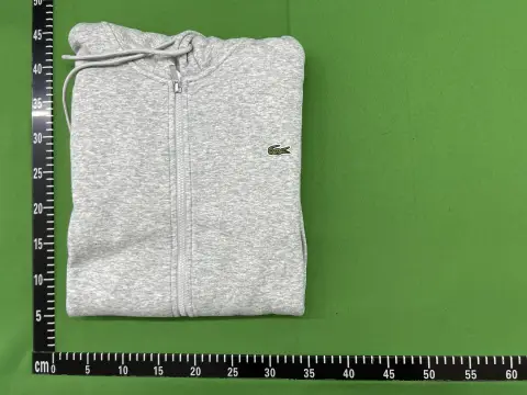Lacoste Gray Zip Hoodie -6