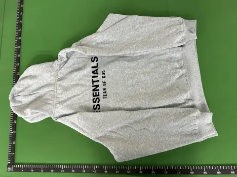 Essentials Gray Pullover Hoodie -3