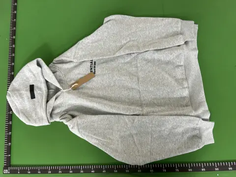 Essentials Gray Pullover Hoodie -4