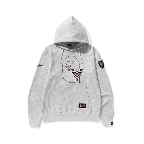Bape Graphic Gray Hoodie