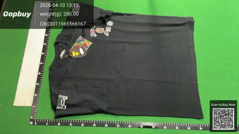Bape Embroidered Logo Black T-Shirt -2