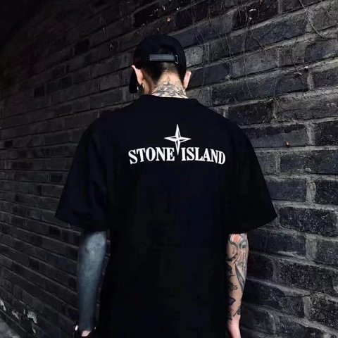 Stone Island Logo Black T-Shir