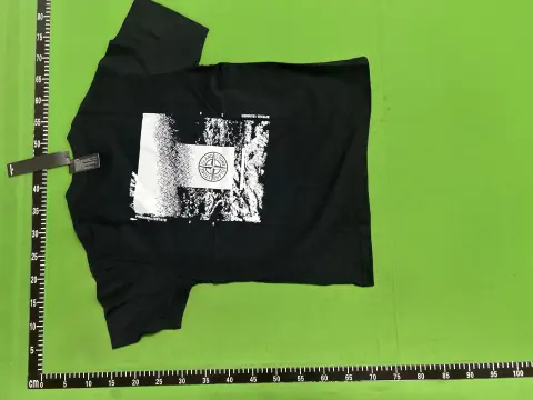 Stone Island Logo Black T-Shirt -5