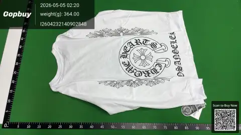 Chrome Hearts Graphic White Long Sleeve T-Shirt -4