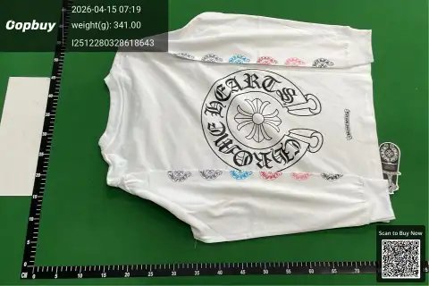 Chrome Hearts Graphic White Long Sleeve T-Shirt -6