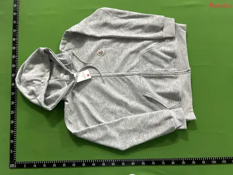 Stone Island Logo Gray Zip Hoodie -2