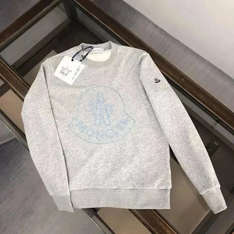 Moncler Logo Gray Crewneck Swe