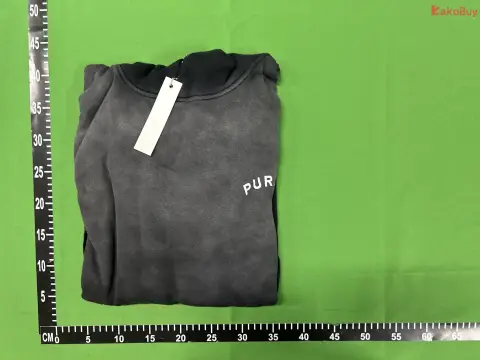 Purple Brand Graphic Black Hoodie -3