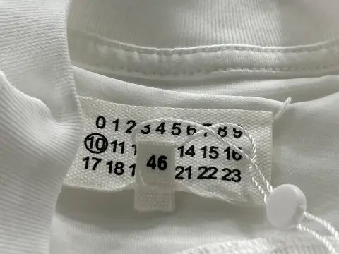 Maison Margiela MM6 Number Logo White T-Shirt -3