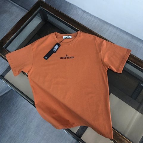 Moncler Logo Orange Polo Shirt