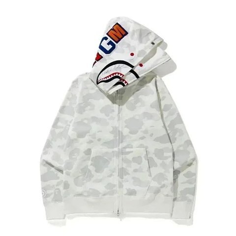 Bape Camo Shark Zip Hoodie