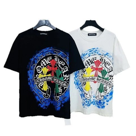 Chrome Hearts Colorful Cross T