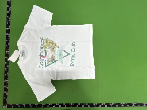 Casablanca Logo White T-Shirt -6