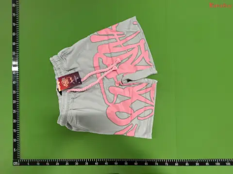Gray and Pink Graphic Pullover Hoodie -6