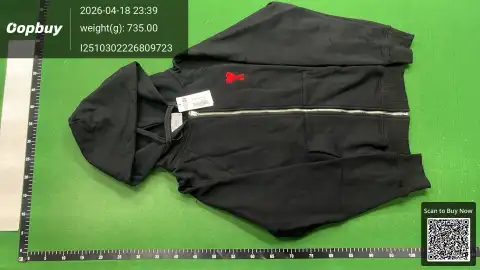 Ami Heart Logo Pink Zip Hoodie -4