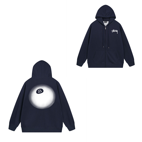 Stussy Graphic Navy Zip Hoodie