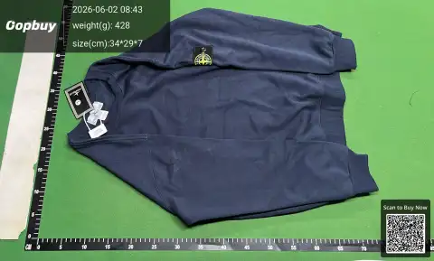 Stone Island Black Zip Hoodie -6