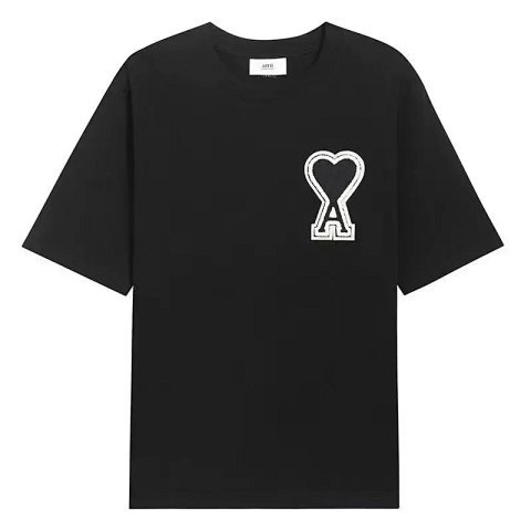 Ami Heart Logo Black T-Shirt